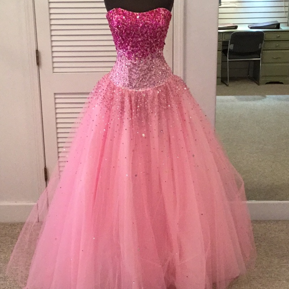 Pink prom dress